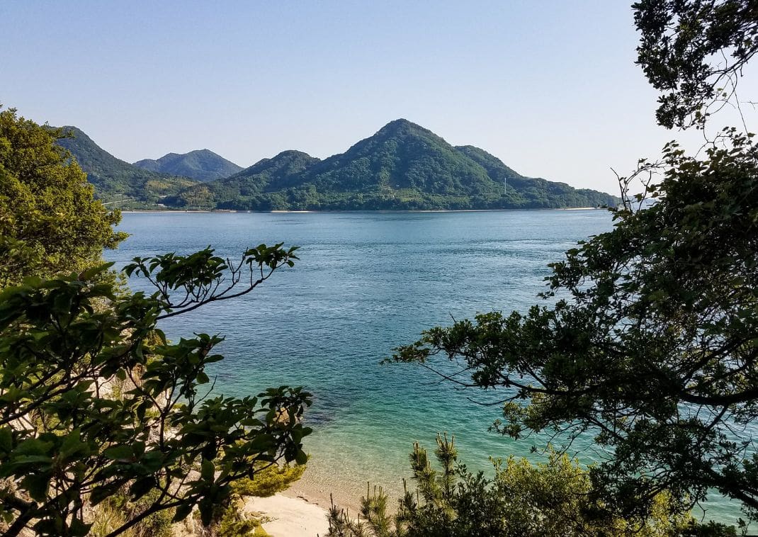 View of surrounding islands from Okunoshima