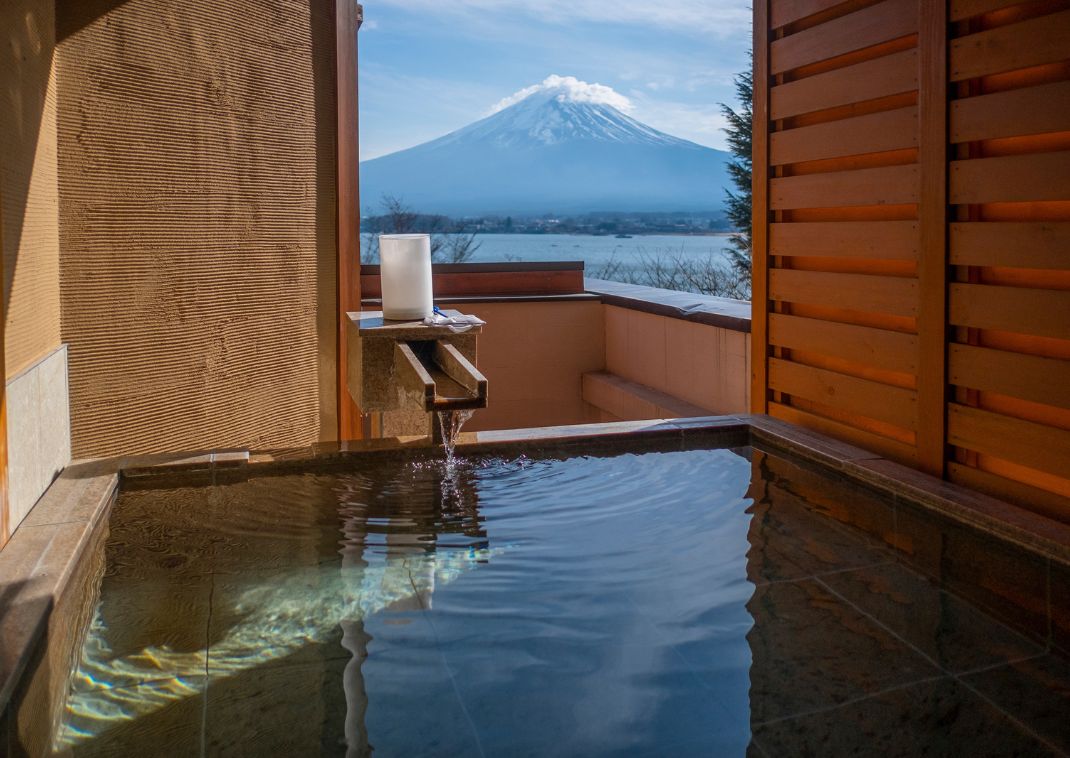 Onsen at Mt Fuji, Japan