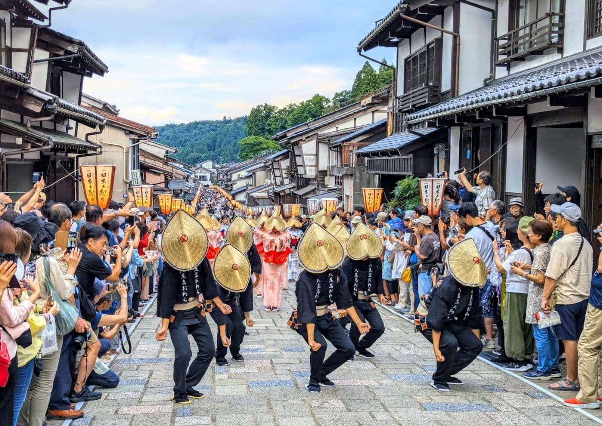 Matsuri parade in Takayama, Gifu