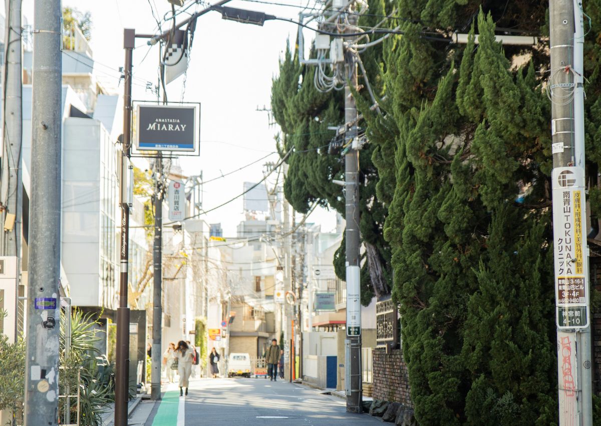 Street view of Harajuku backstreet, Tokyo