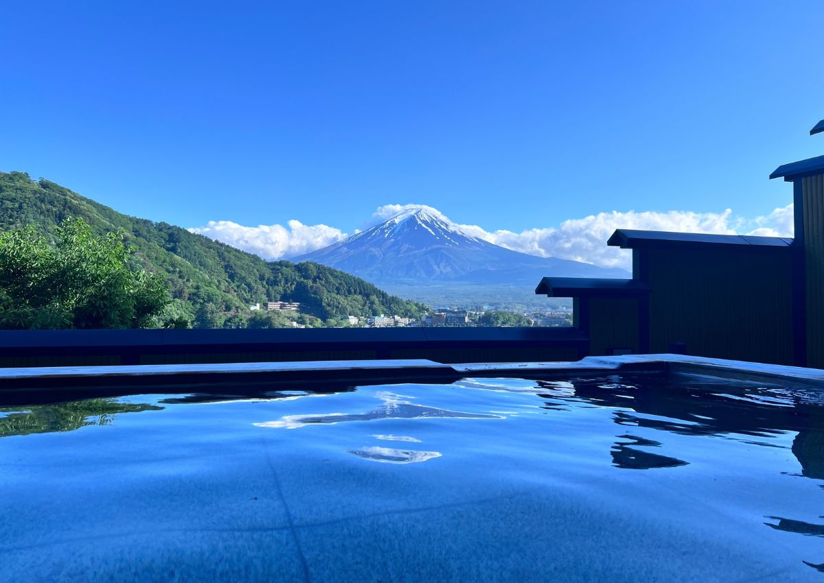 Landscape of Mount Fuji at Lake Kawaguchiko, Fujikawaguchiko, Yamanashi, Japan