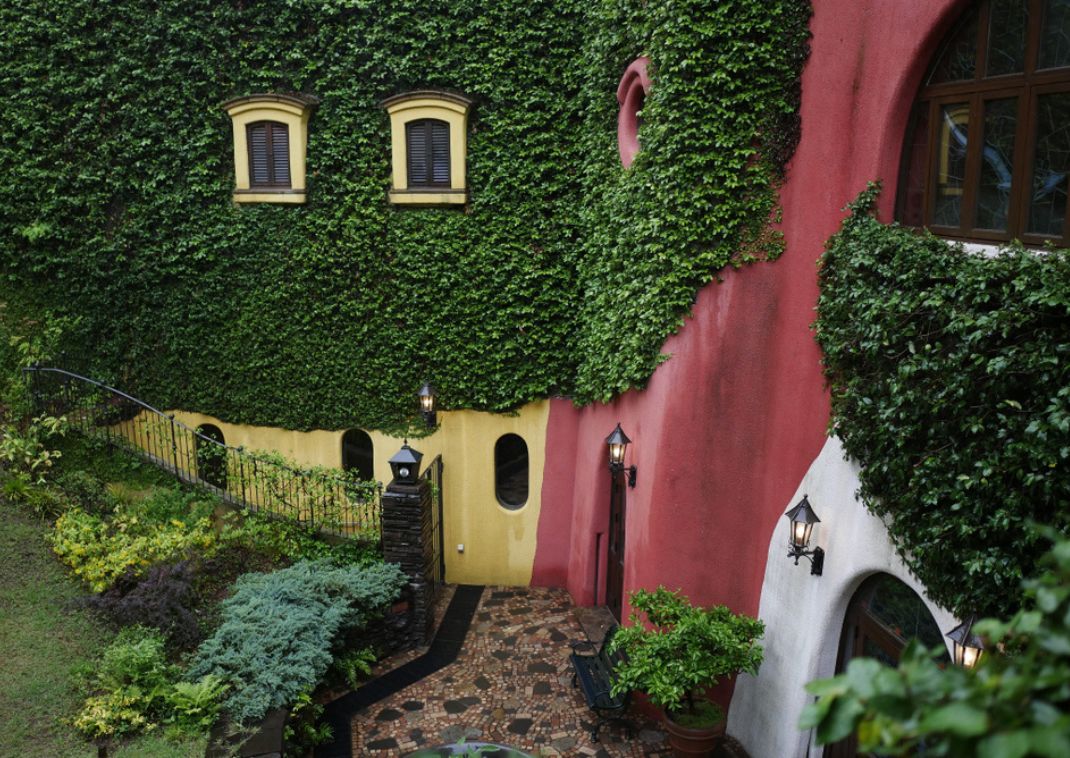 Ghibli Museum’s colorful façade, Tokyo, Japan