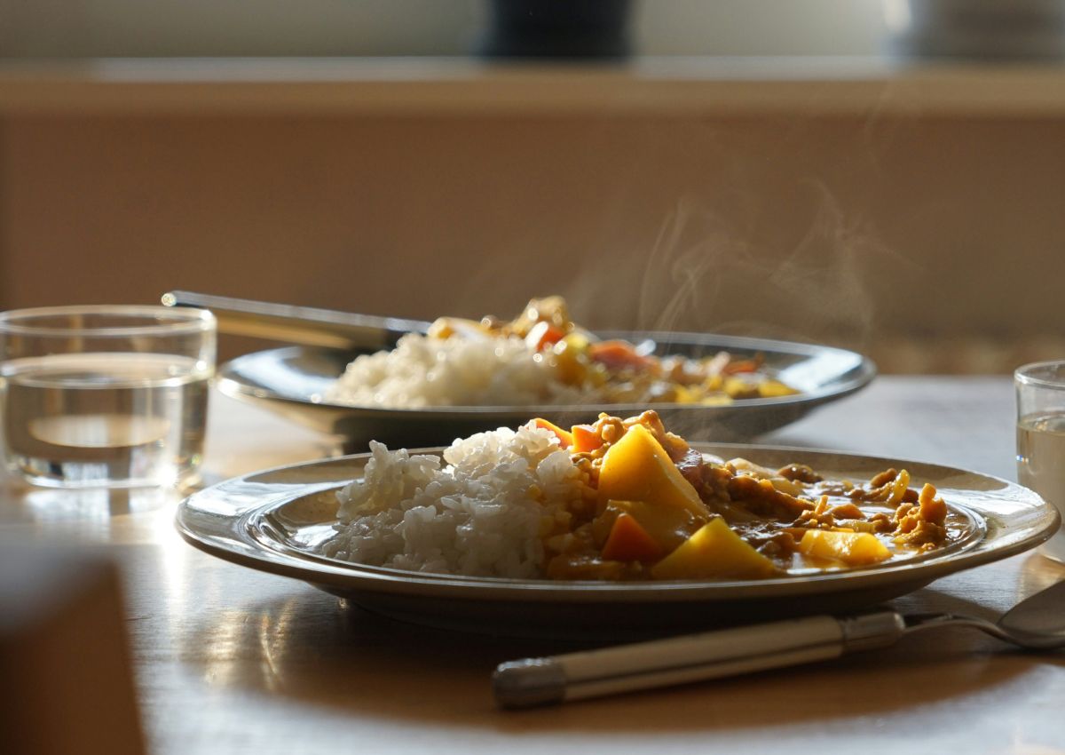 Japanese curry as school lunch