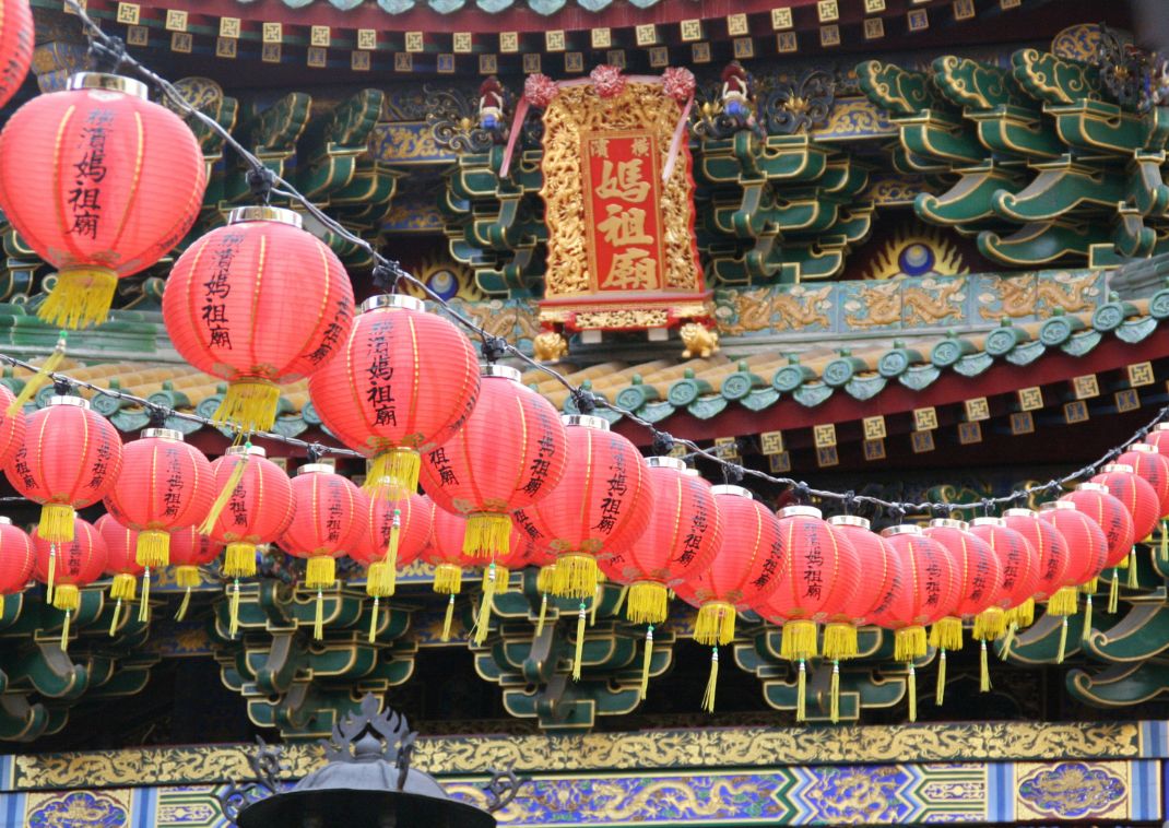 Traditional chinese lanterns, Yokohama, Japan