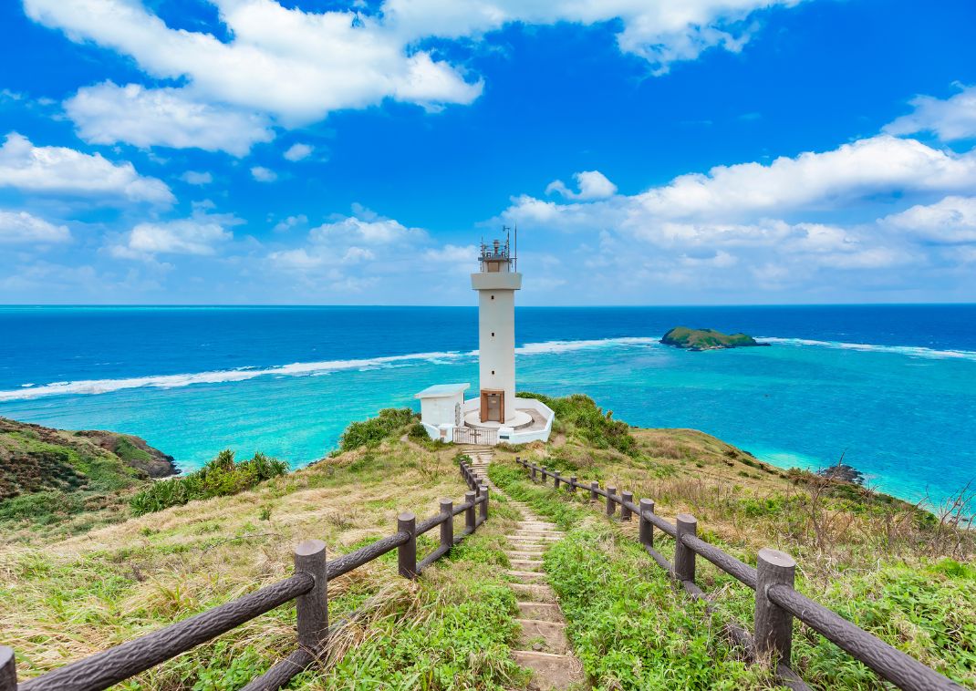 Lighthouse at Hirakubo, Ishigaki Island, Okinawa, Japan  