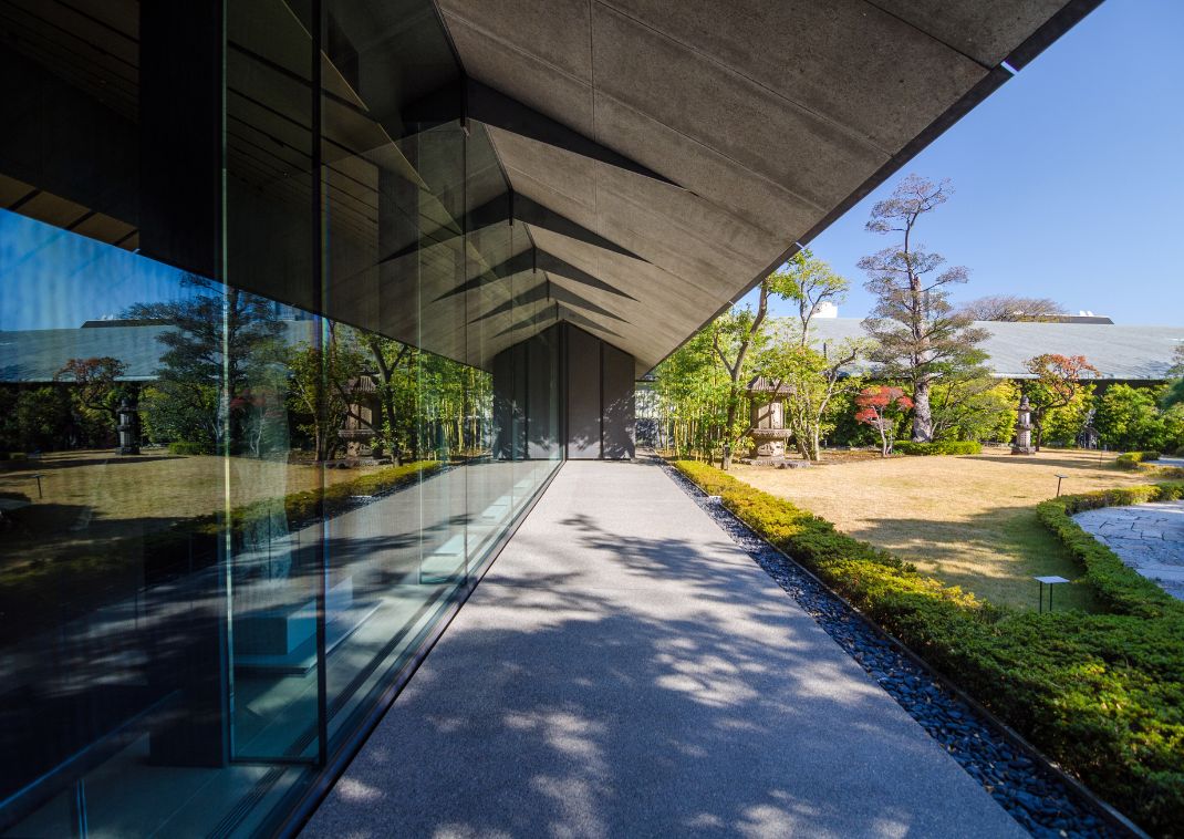 Exterior of Nezu Museum with Japanese Garden, Tokyo, Japan