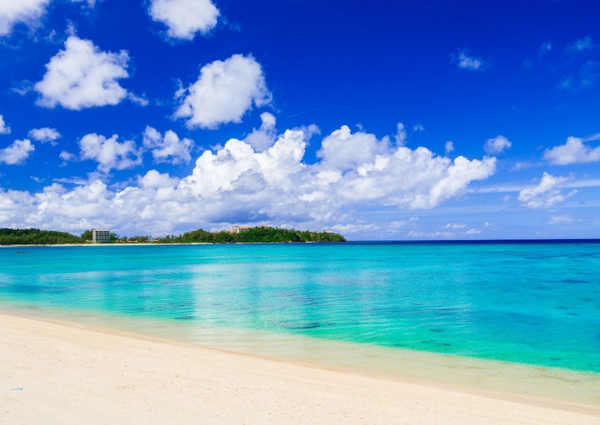 Beach with clear blue water, Okinawa