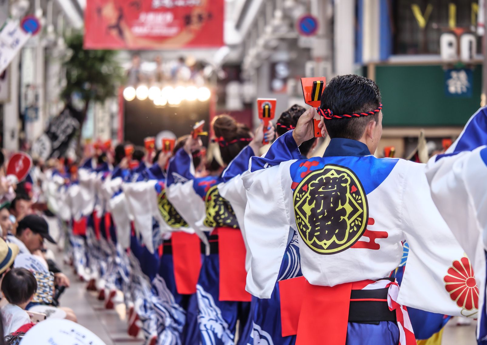 Yosakoi dancers in Kochi, Shikoku, Japan