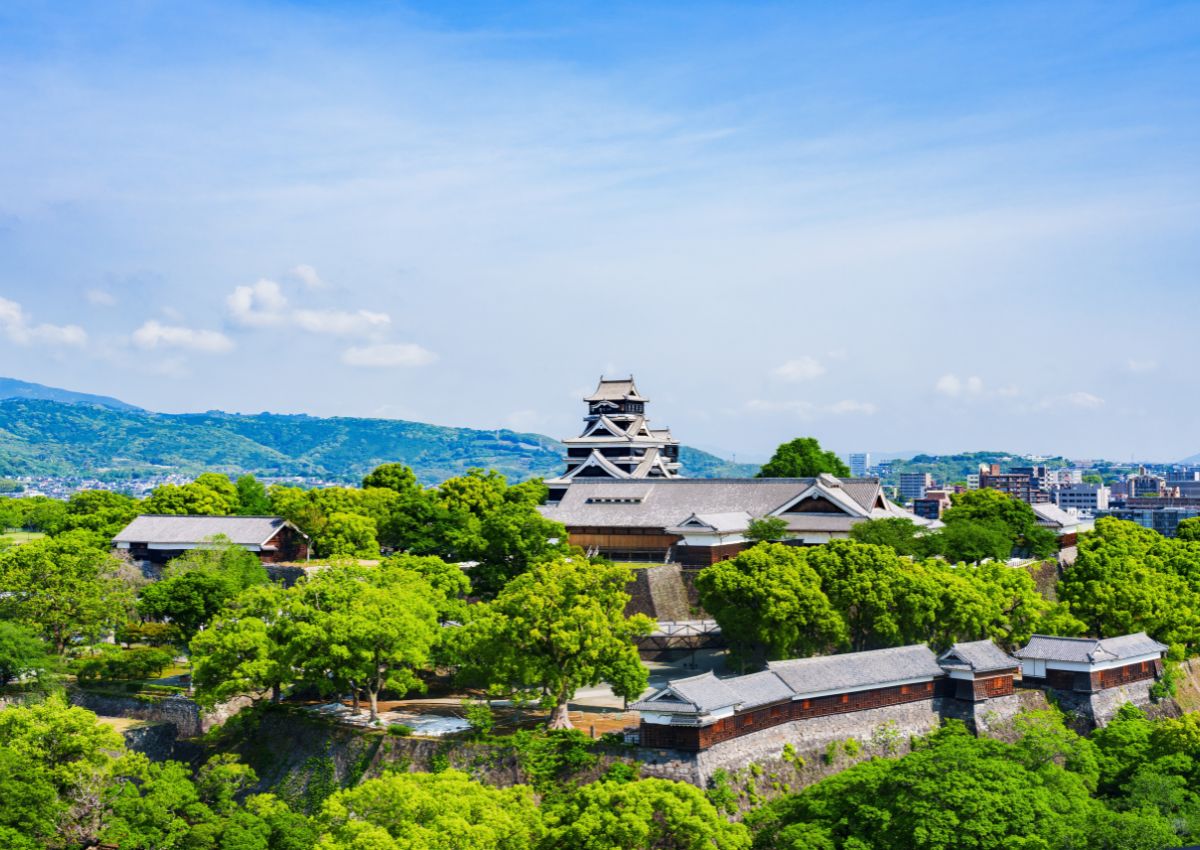 Kumamoto Castle in Kumamoto, Japan