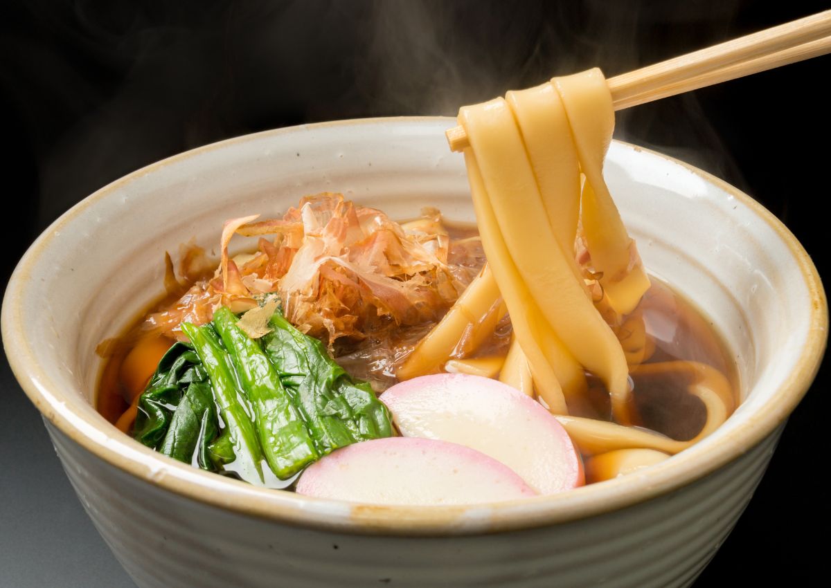 Kishimen noodles