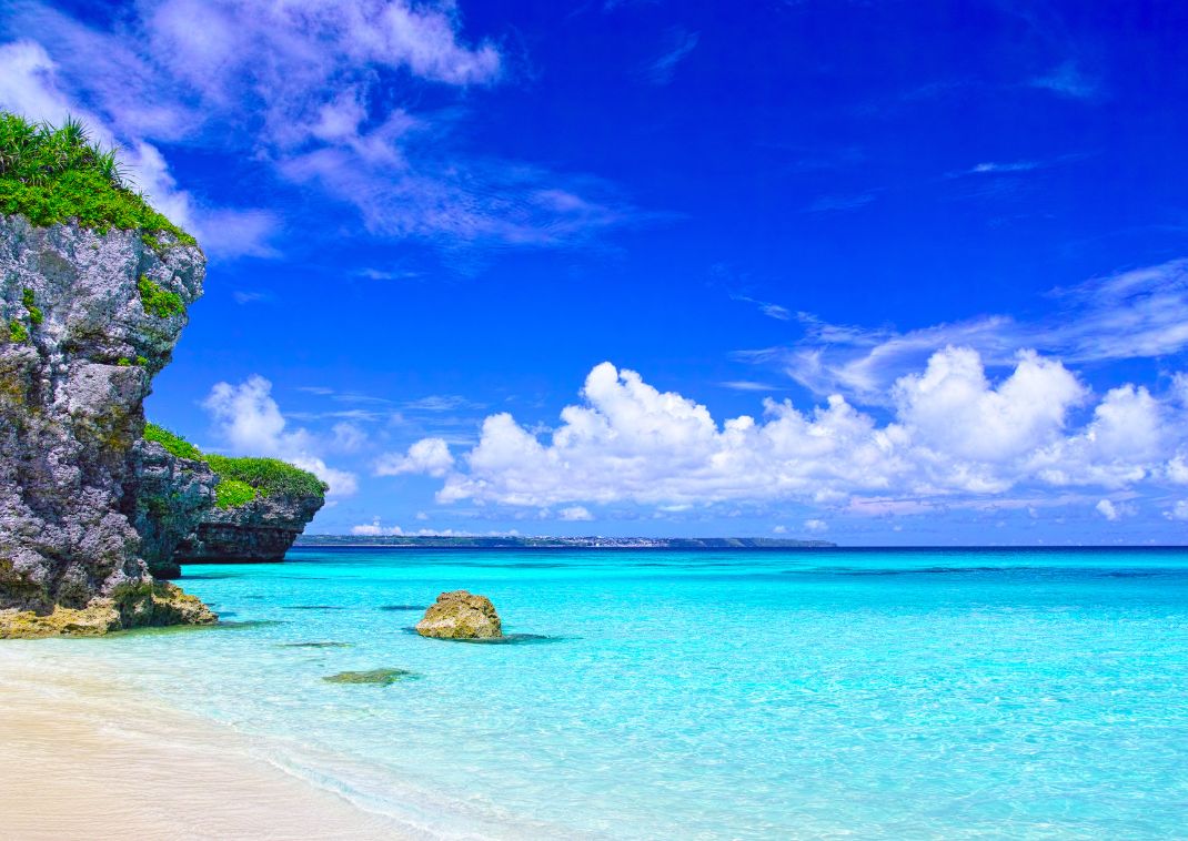 The sea which spreads before Sunayama beach, Miyakojima