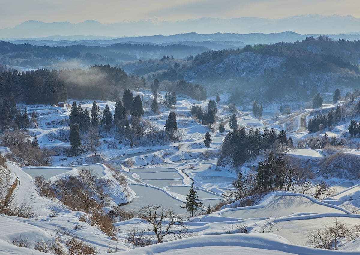 Winter scenery in Hoshitoge, Niigata
