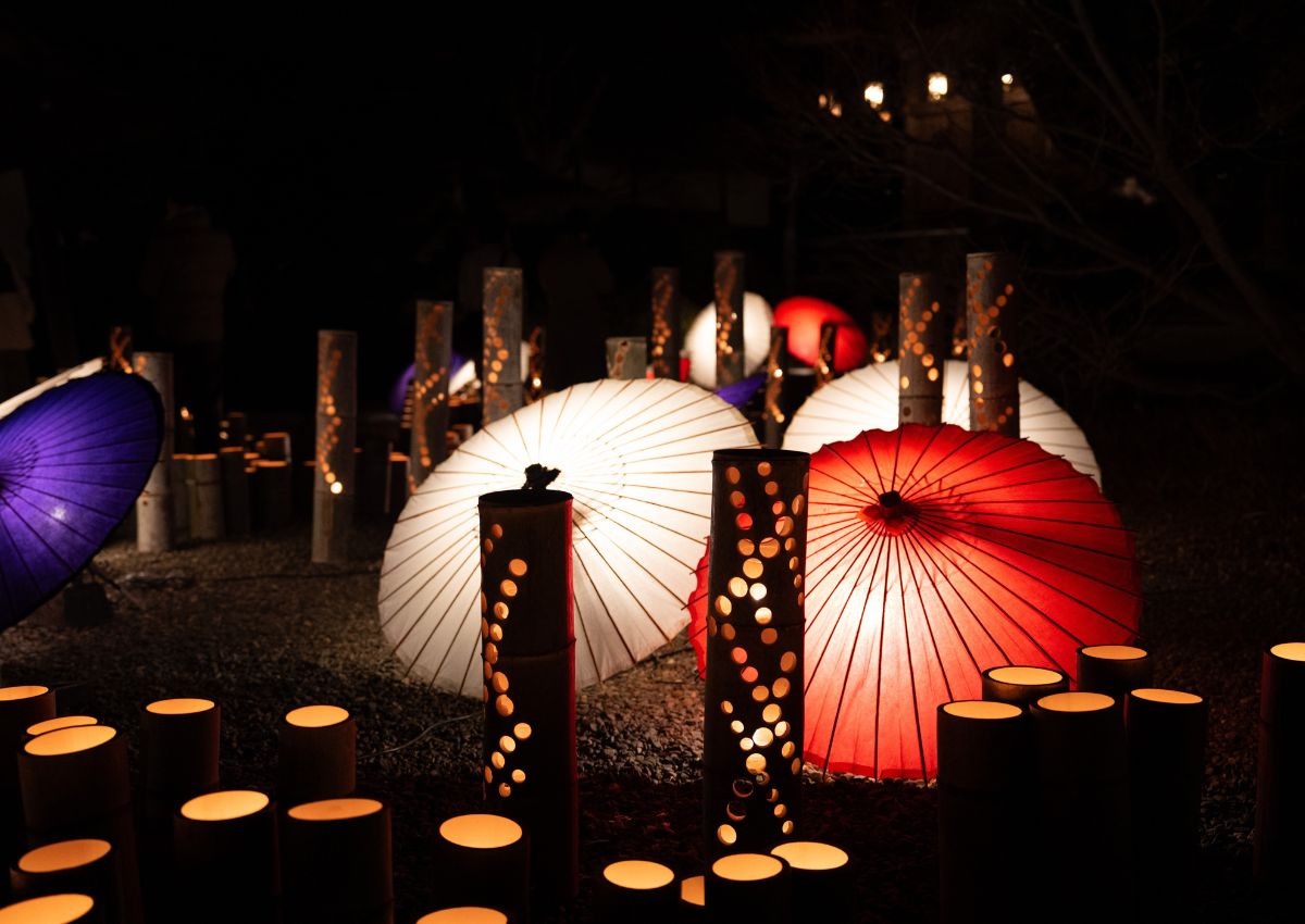 Japanese bamboo lanterns