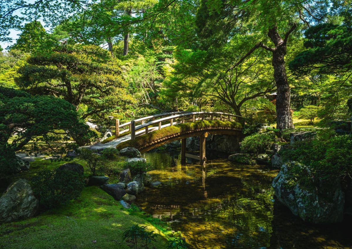 The inner garden of the Imperial Palace, Kyoto, Japan