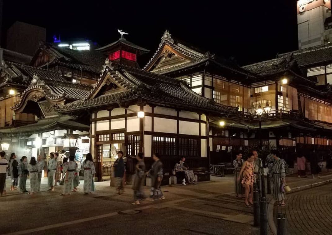 Dogo Onsen at Night, Japan
