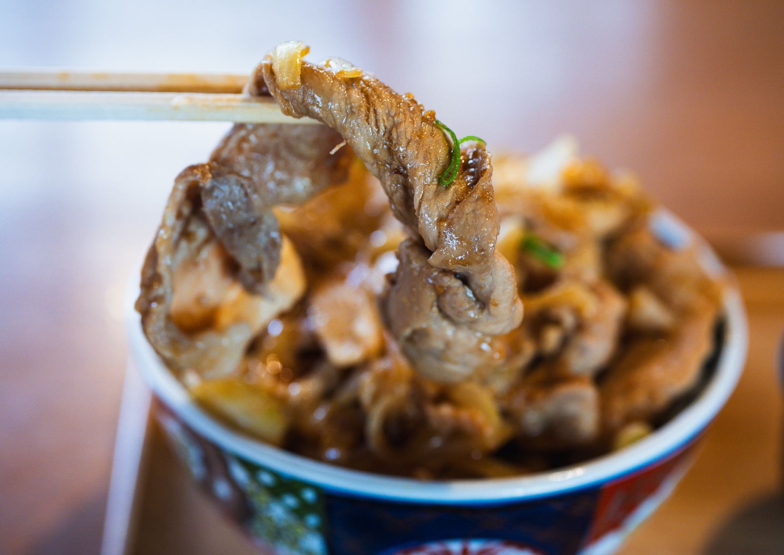  bowl of Shimanto grilled pork over rice at a Kochi restaurant