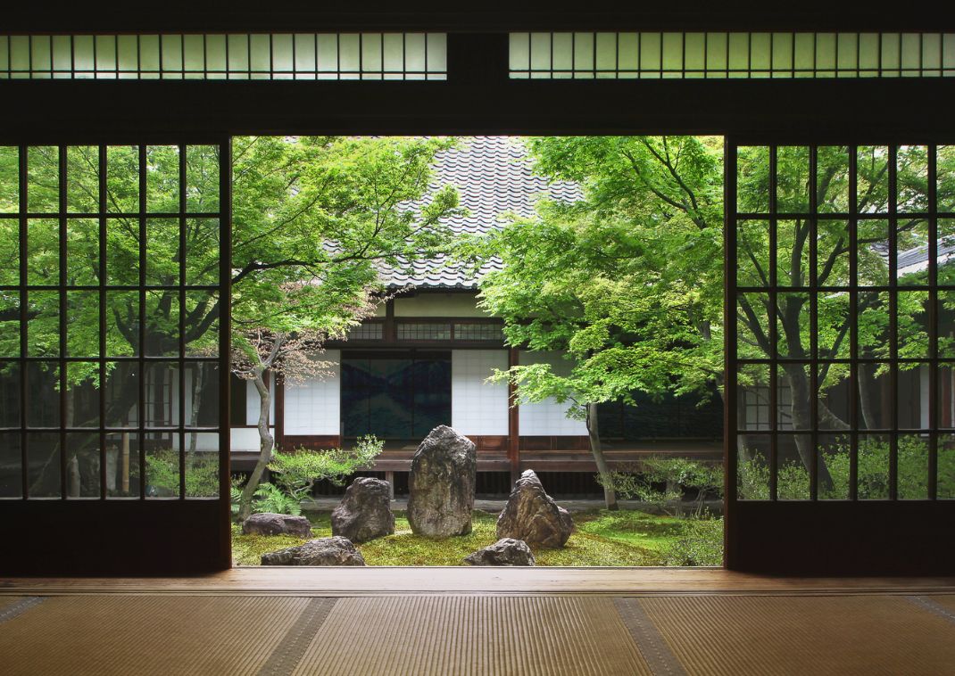 Japanese garden in Kyoto