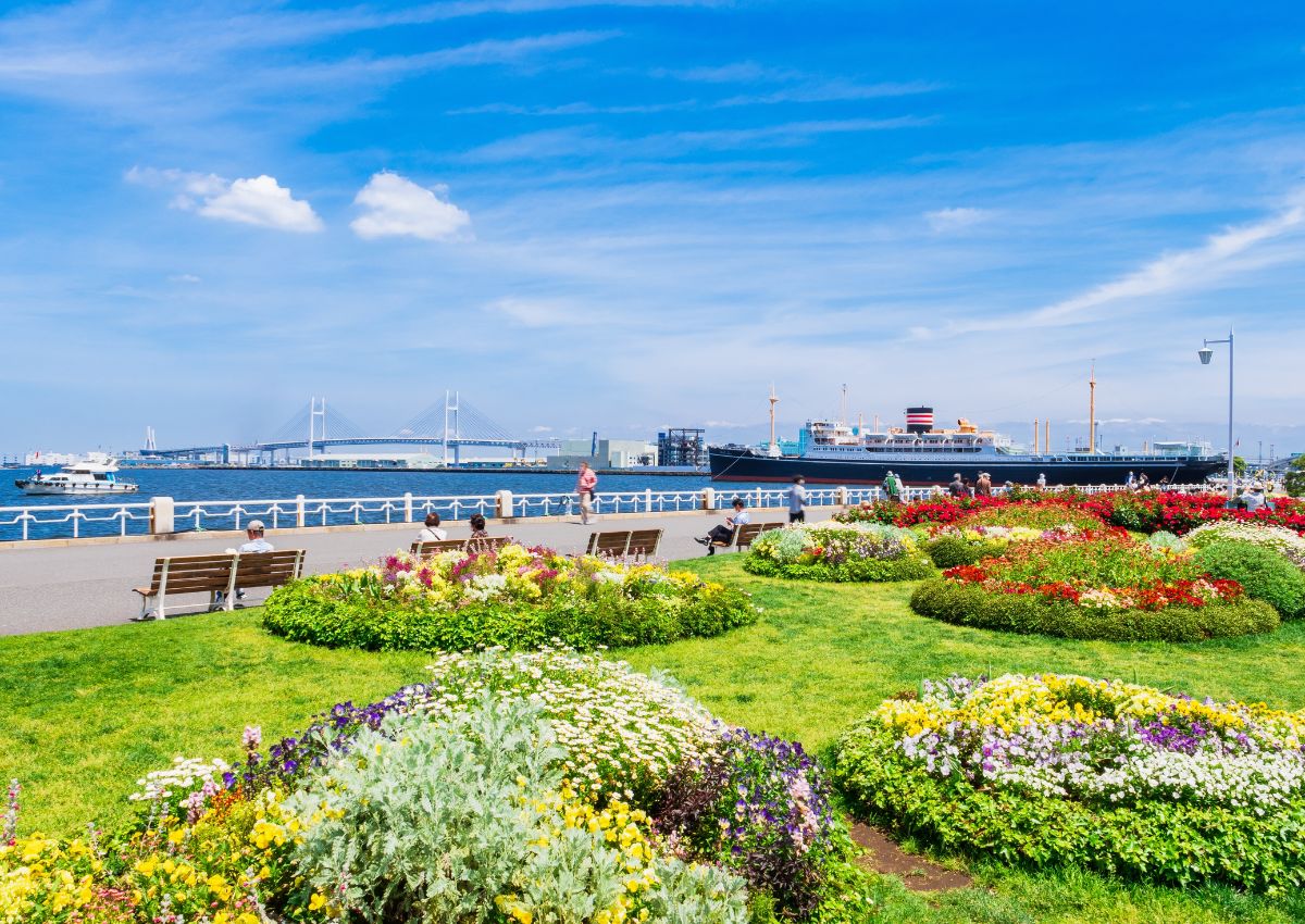 pring in Yokohama Bay Area: Yamashita Park