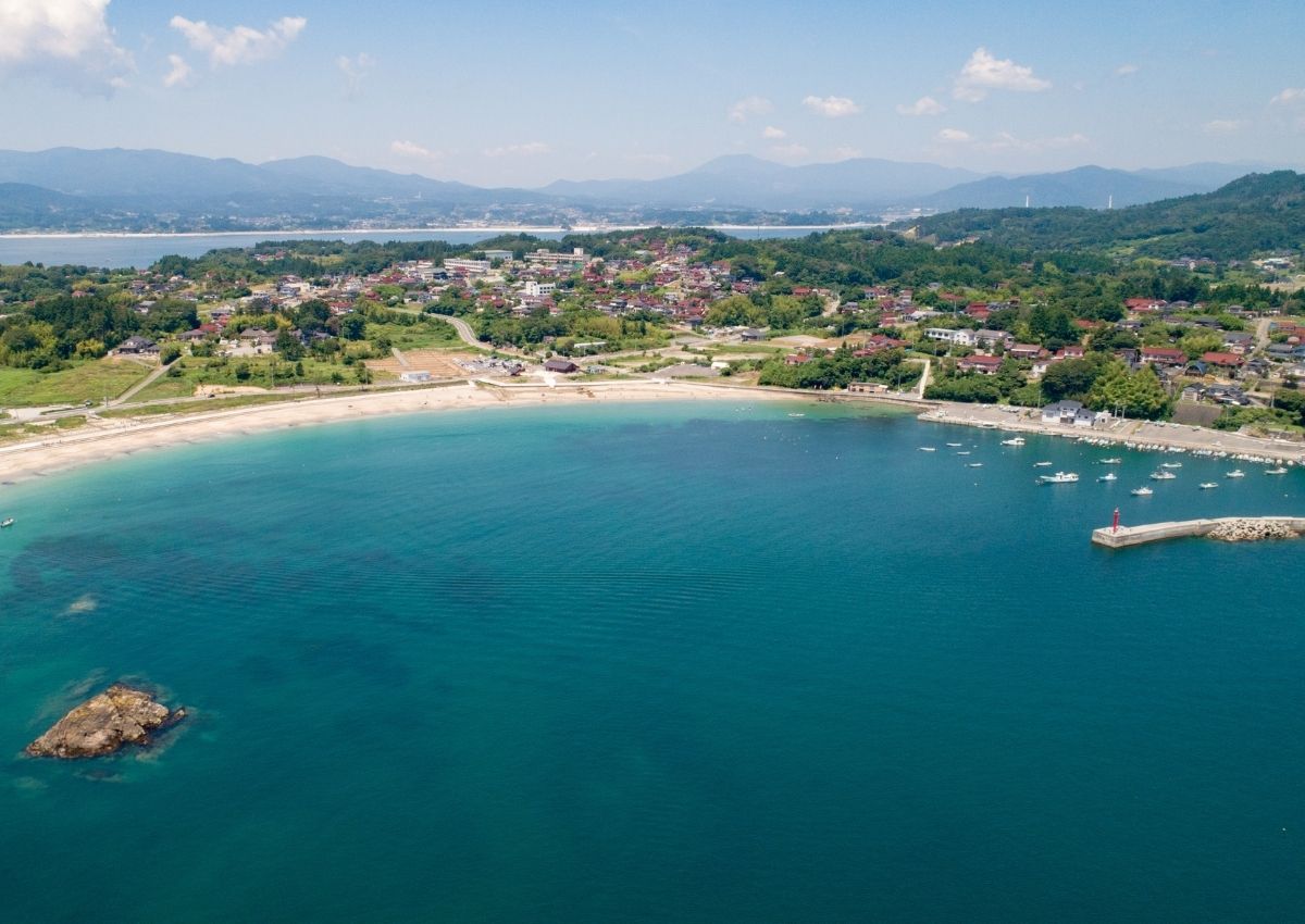 Oda-no-Hama Beach, Kesennuma Oshima Island, Miyagi Prefecture