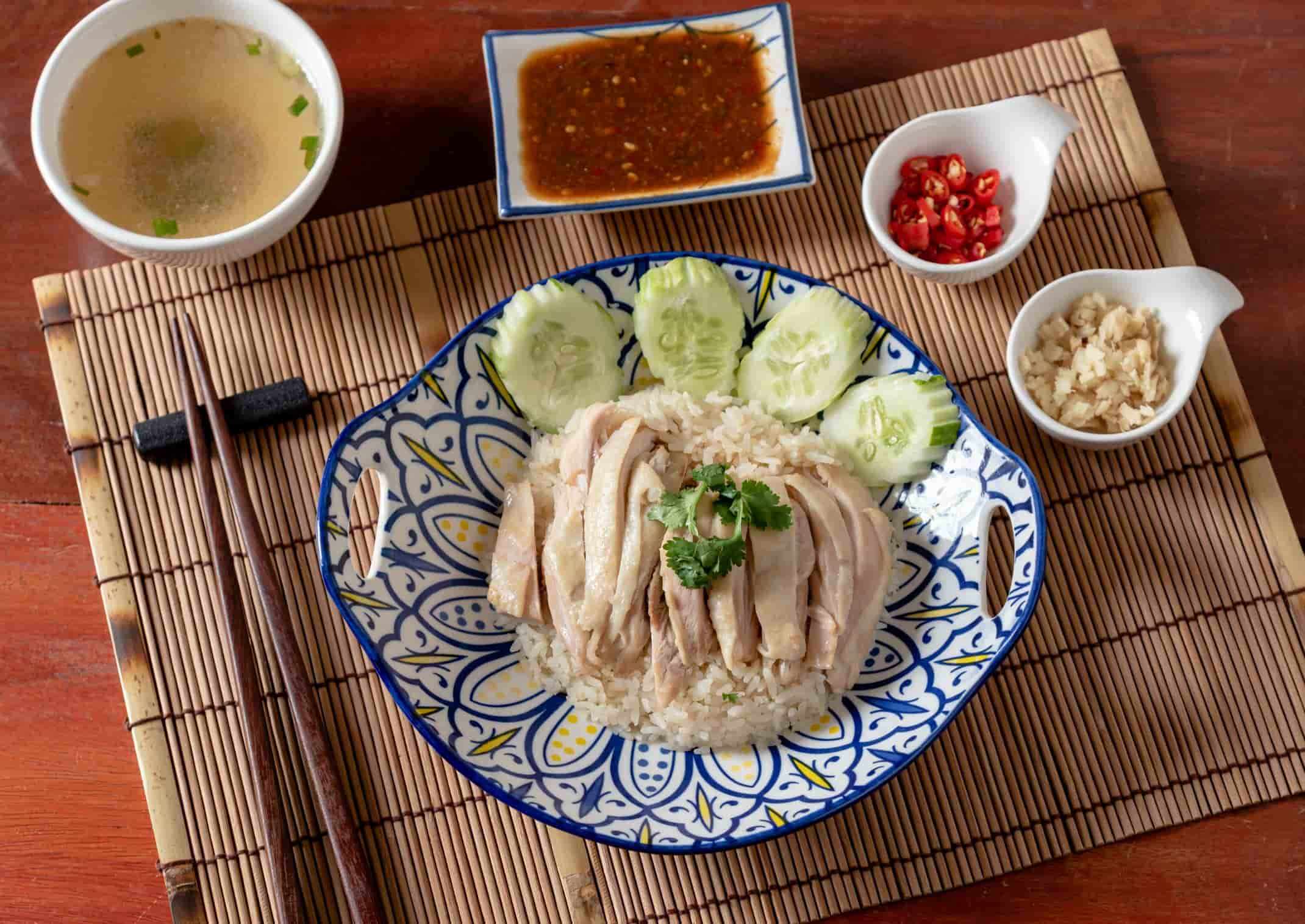 Singapore chicken rice