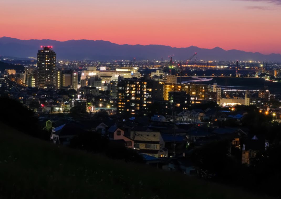 View of Tama, Seiseki Sakuragaoka, Tokyo