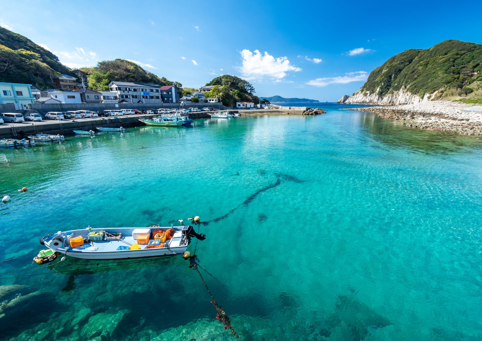 Emerald waters of Kashiwajima Beach, Kochi, Japan