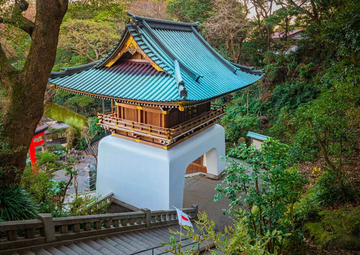 The gate of Enoshima Shrine, Enoshima Island, Fujisawa