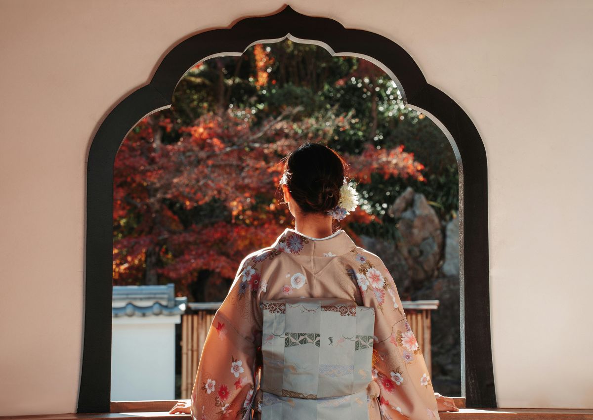 Lady in kimono