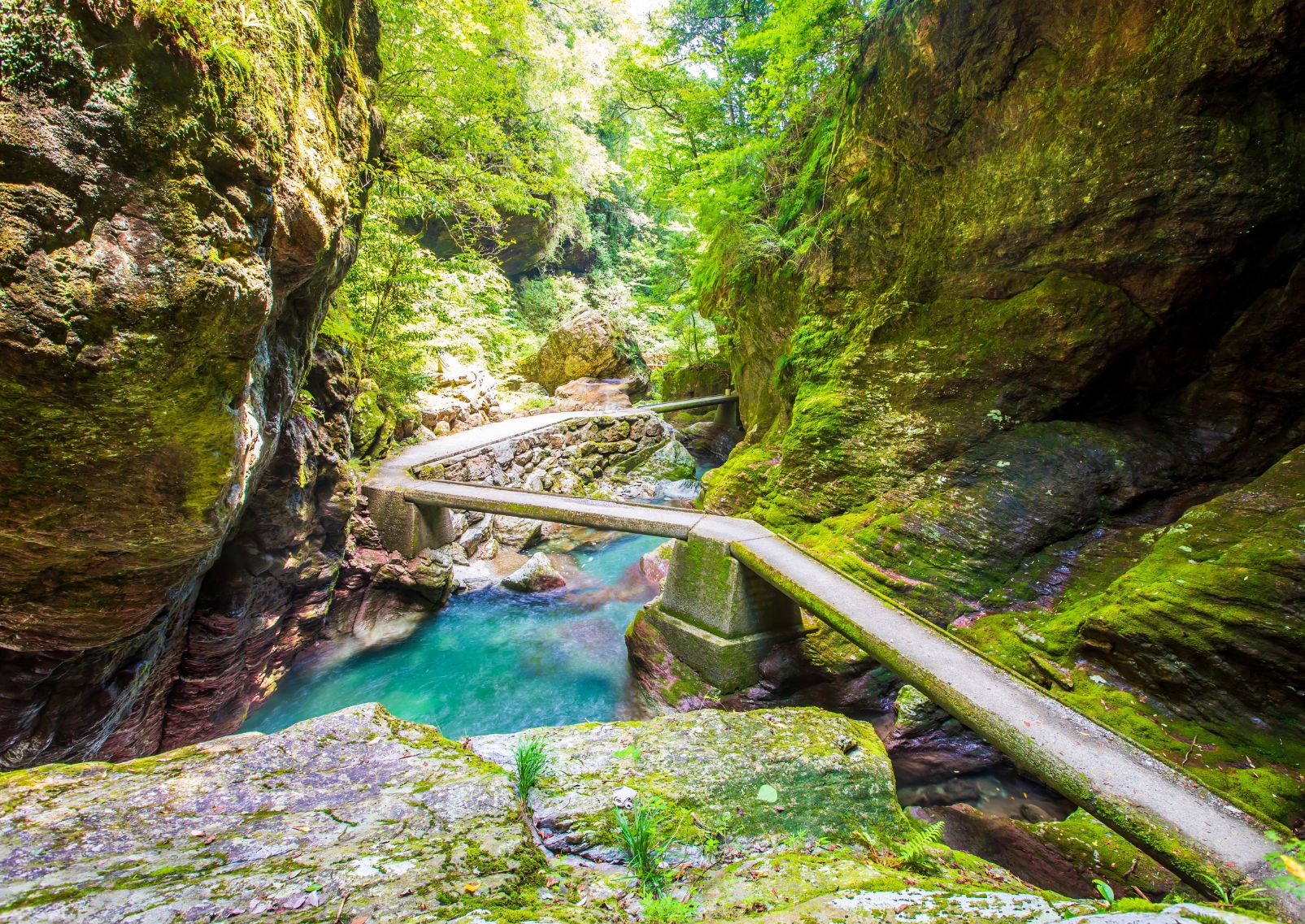 Nakatsu Gorge in Kochi, Shikoku, Japan