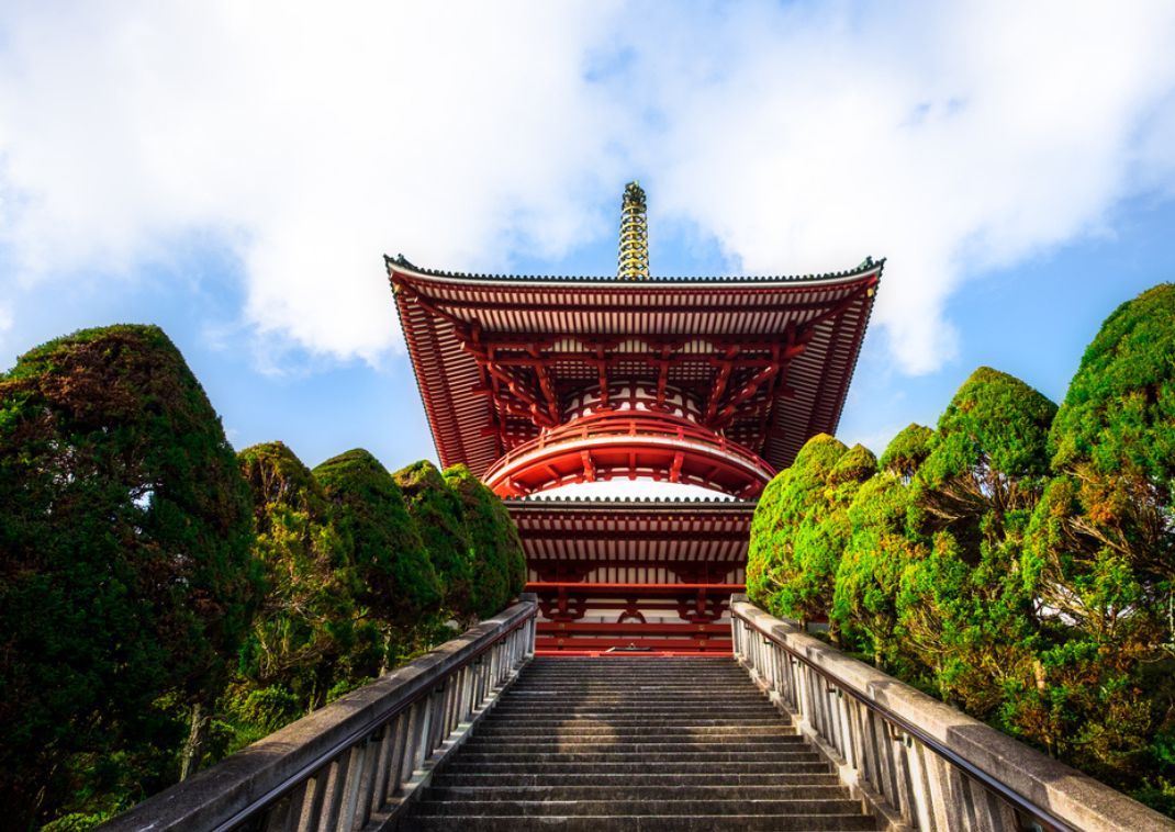 The Great Pagoda (Daito), Narita-san Sensoji Temple near Tokyo, one of Japan's top ten temples