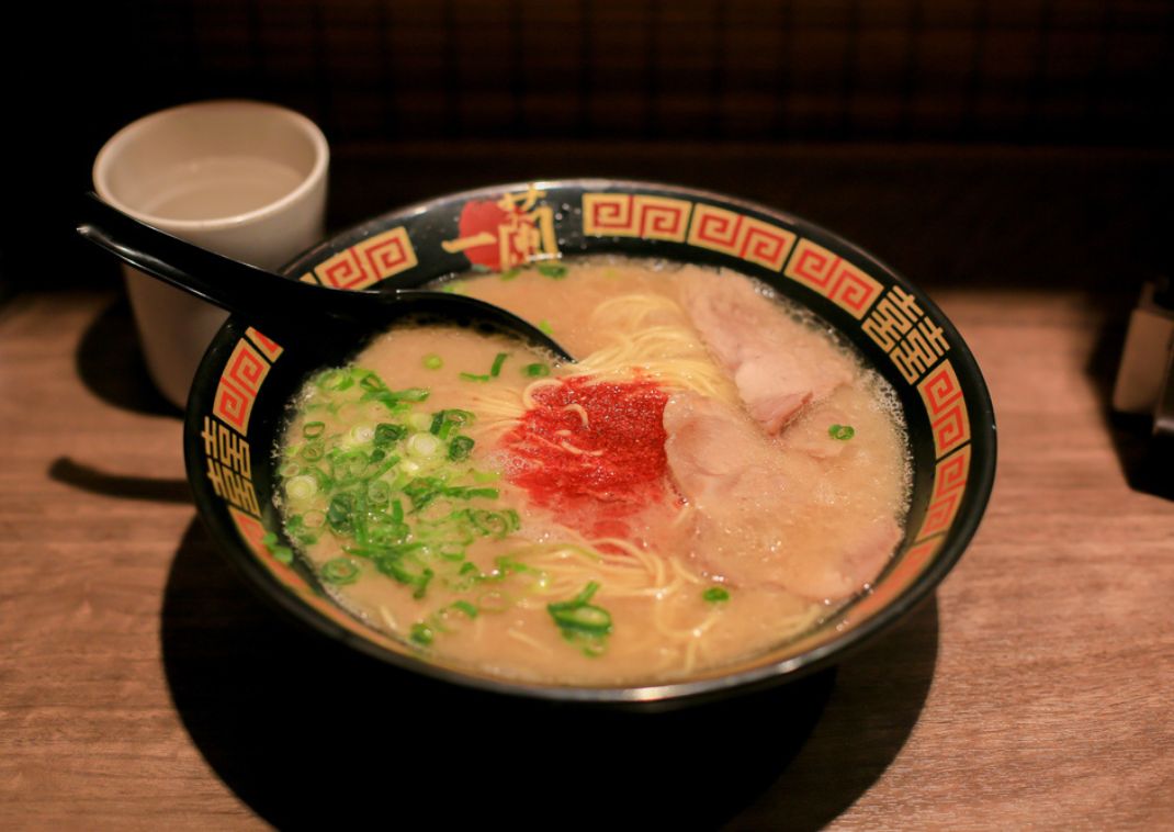 Tonkotsu ramen at Ichiran Ramen chain restaurant
