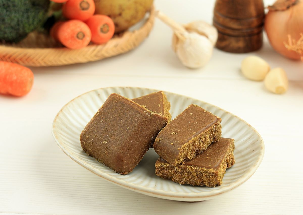 Japanese curry blocks and curry ingredients