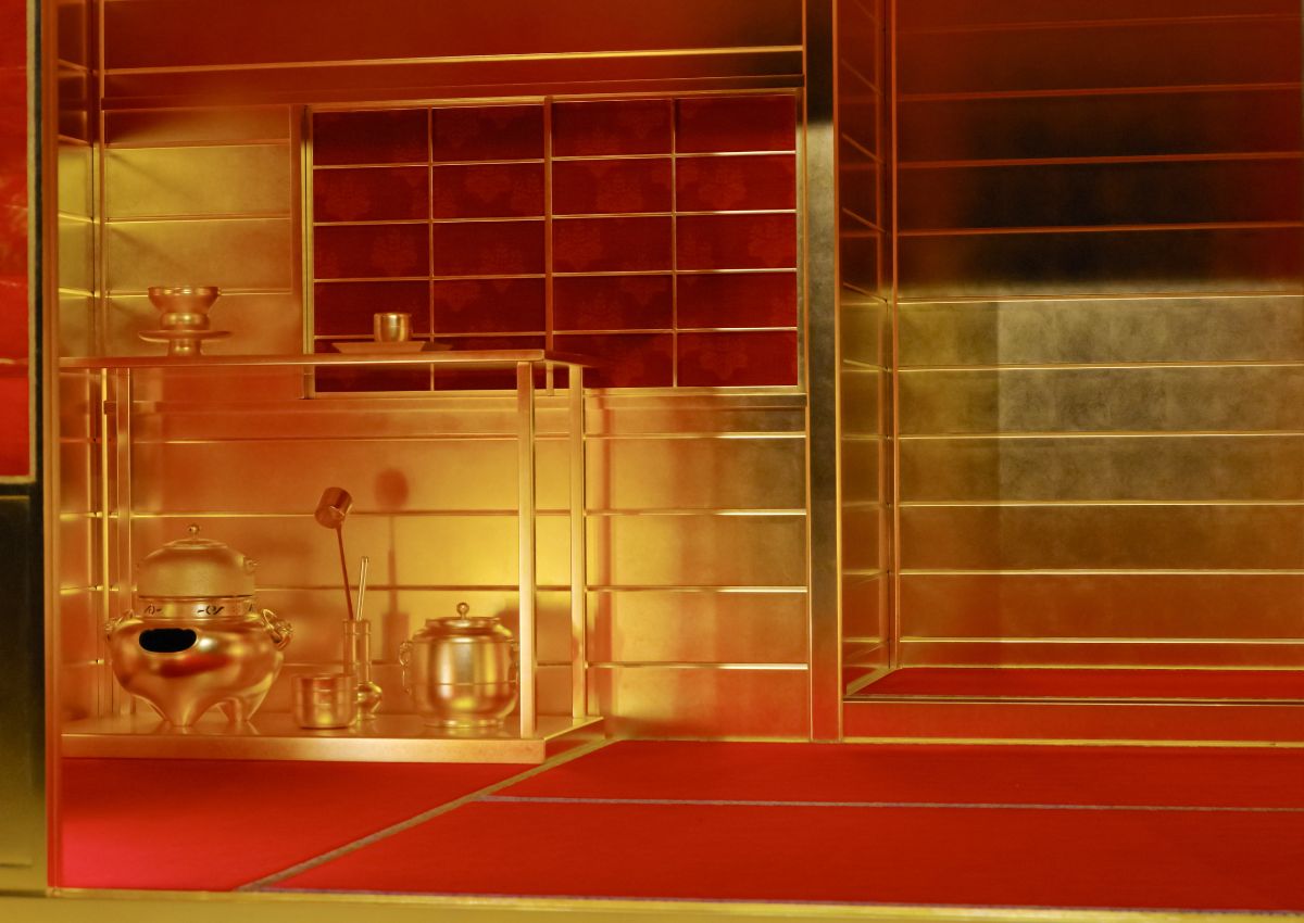 Golden Tea Room of Toyotomi Hideyoshi in Hizen Nagoya Castle