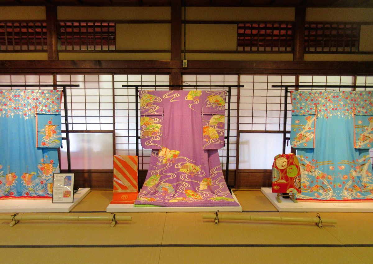 Kimono displayed in Kyoto, Japan