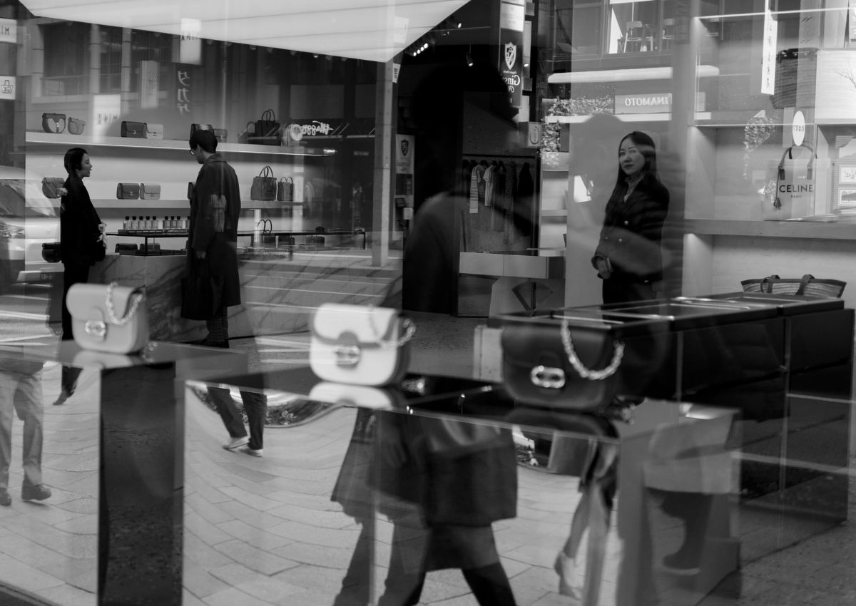 Shop window in Ginza, Tokyo