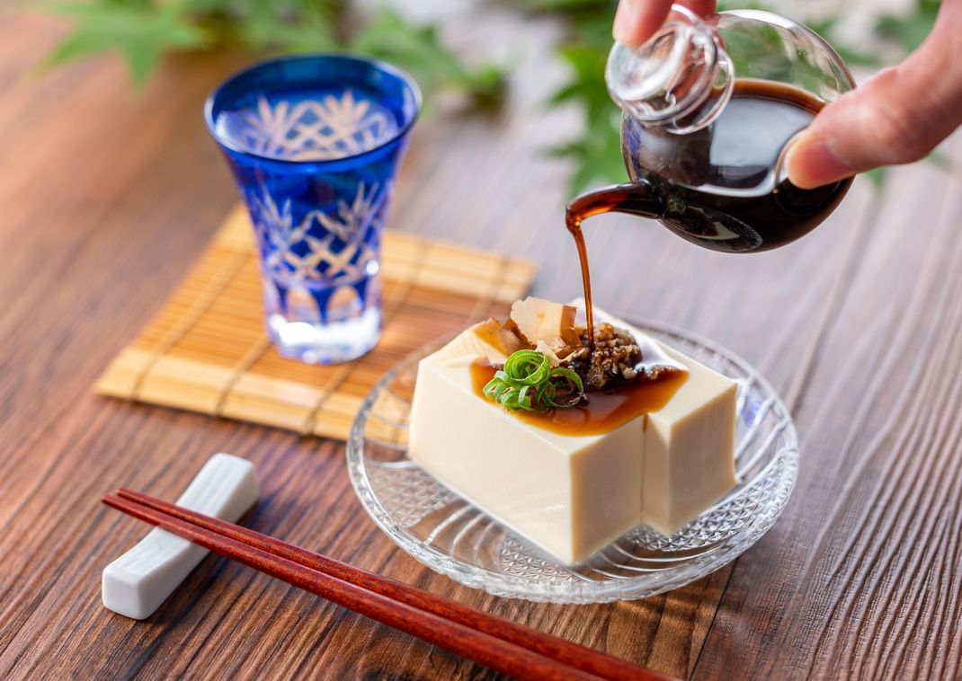 Hiyayakko, chilled tofu dish, Japan