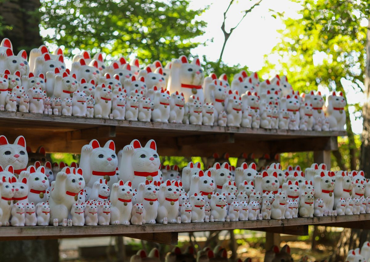 Gotokuji cat temple’s maneki neko, Tokyo