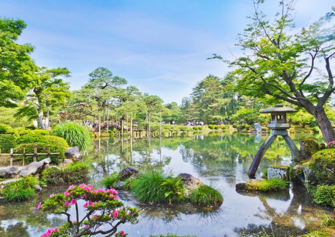 The Kenrokuen Garden in Summer