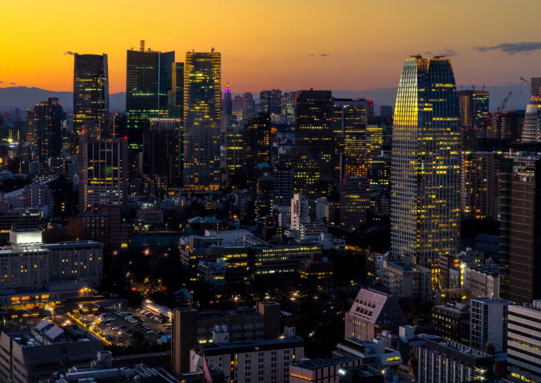 Tokyo in dusk, Japan