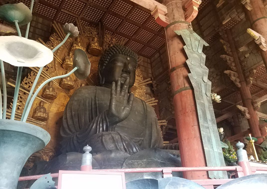 Buddha statue in Todaji Temple, Nara