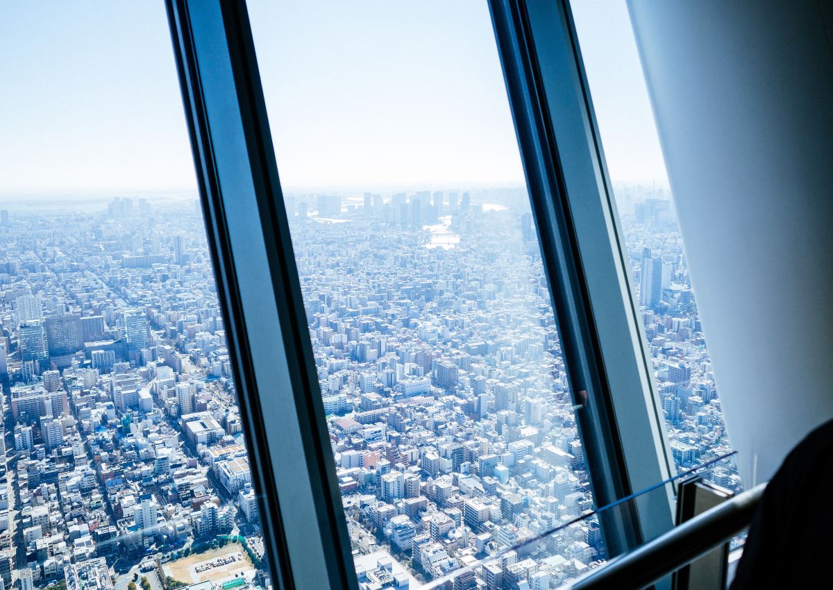 View from the observation deck of Tokyo Skytree, Tokyo