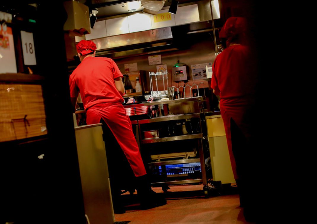 Ichiran ramen workers, Japan