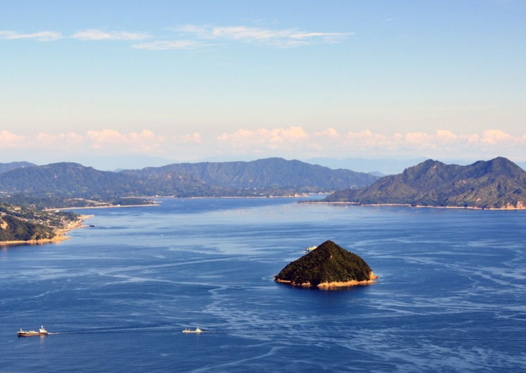 Some of the Seto Inland Sea islands as seen from Mt. Misen