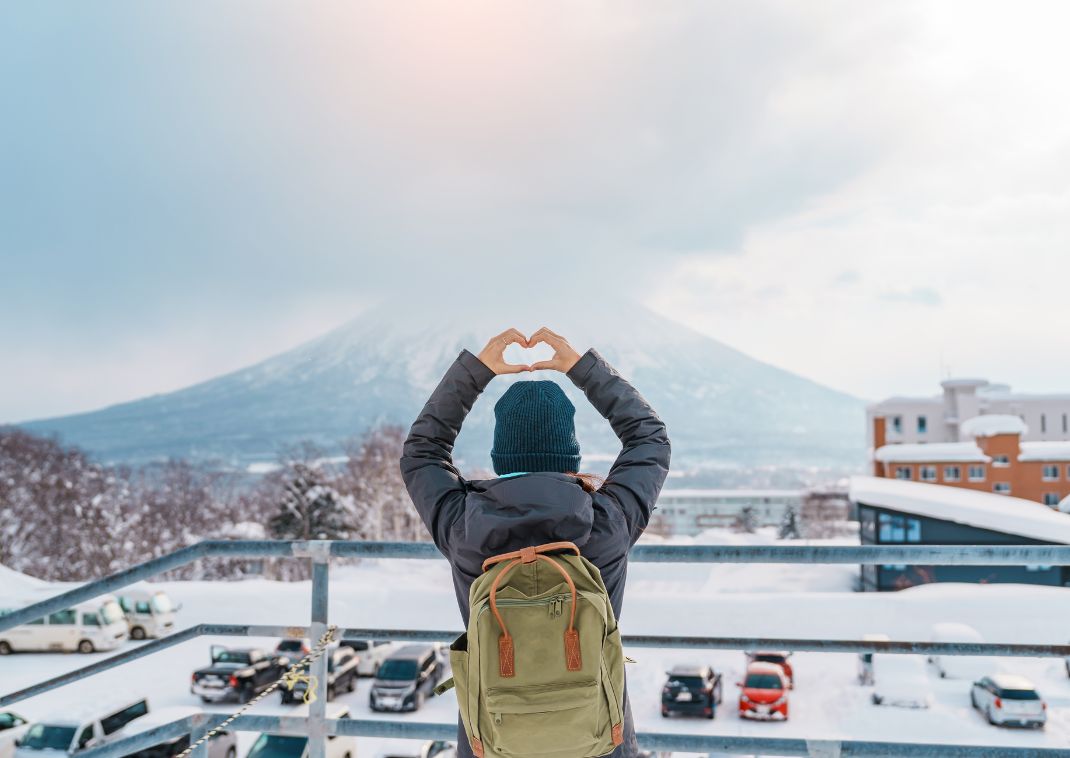 Woman in Niseko, Hokkaido, Japan