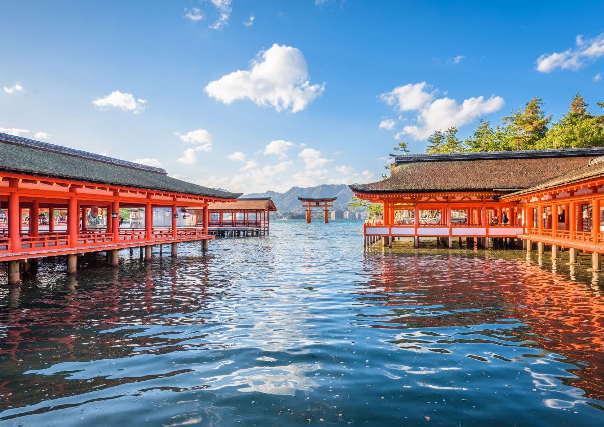 The Floating Torii gate at Itsukushima Shrine, Miyajima