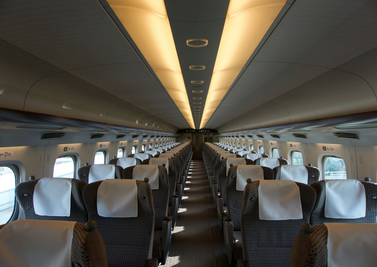 Shinkansen seats, Japan