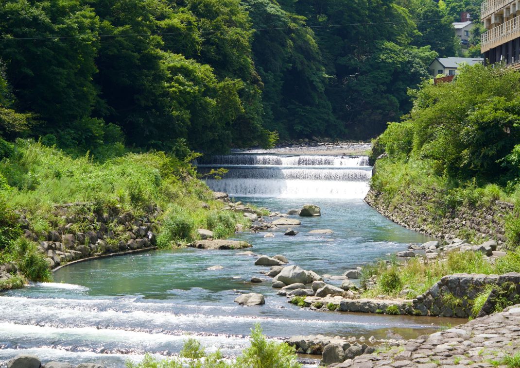 Haya river in Hakone, Japan