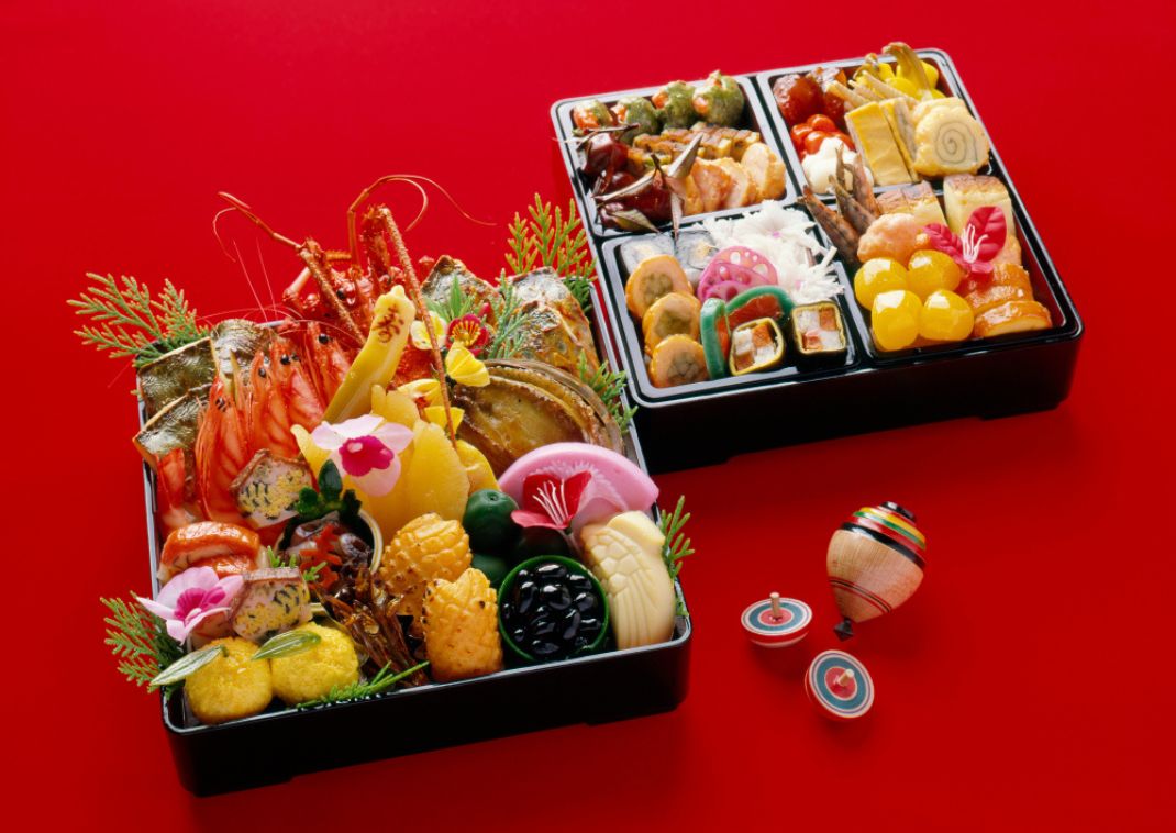 Traditional Japanese New Year’s Food, osechi ryori