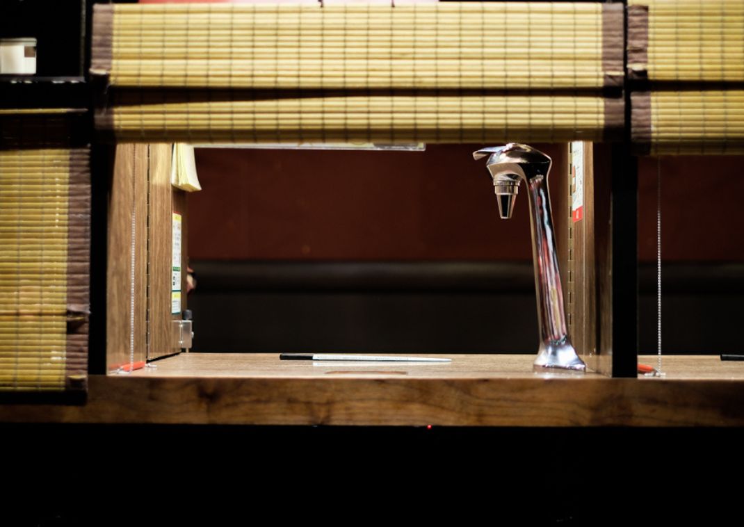 Private booth in Ichiran ramen, Japan