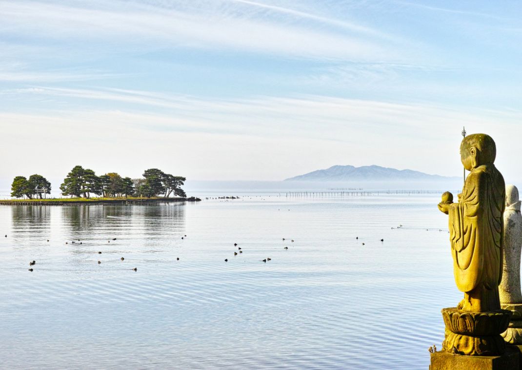 Sunset at Lake Matsue, Shimane Prefecture